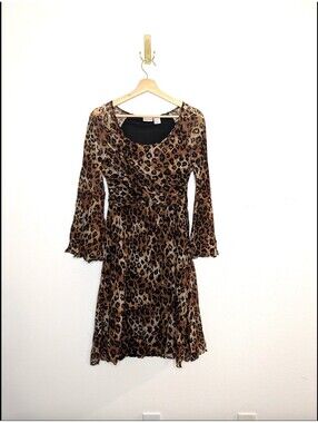 Vintage Leopard Print Dress